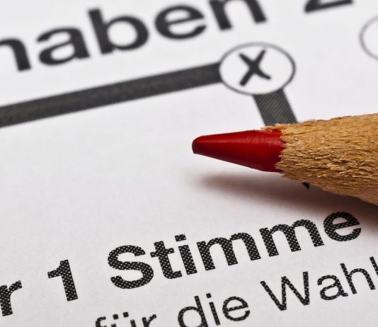 Wahlzettel Deutschland